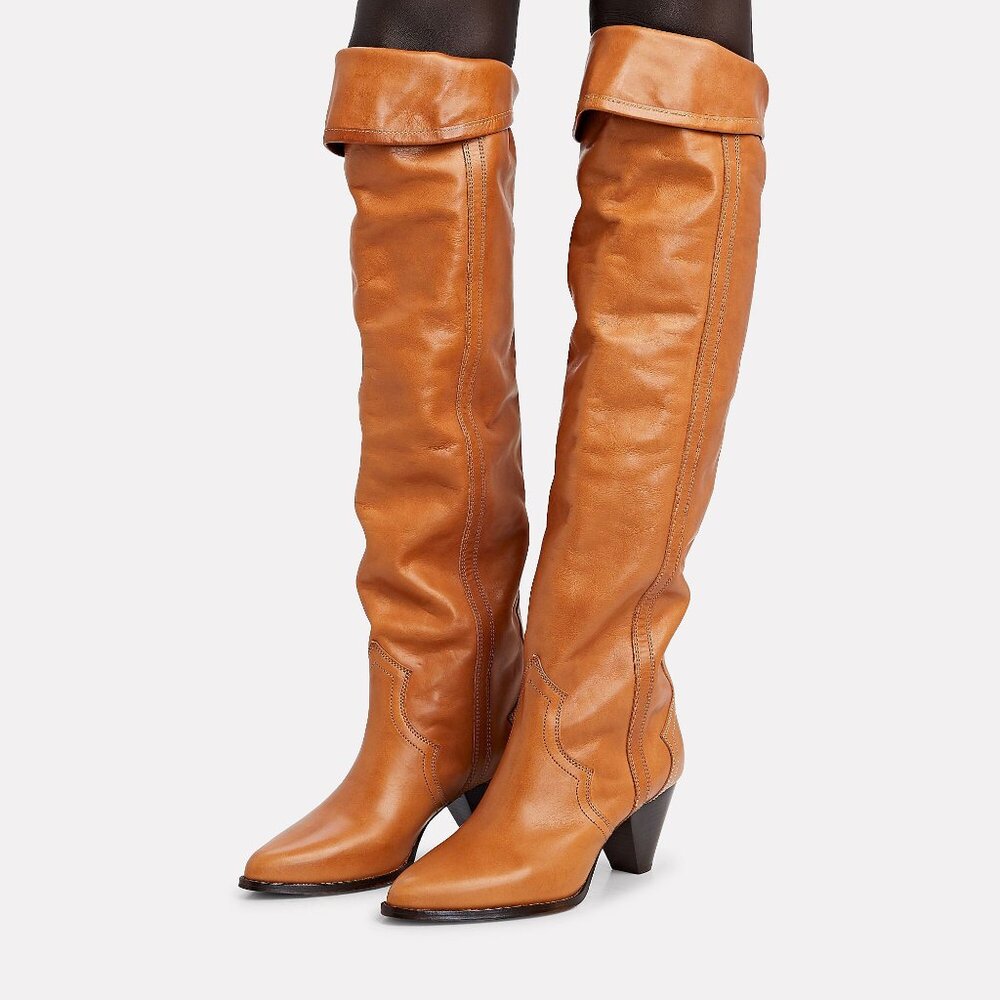 Isabel Marant Remko Over The Knee Western Boots Size EU 36 US 6